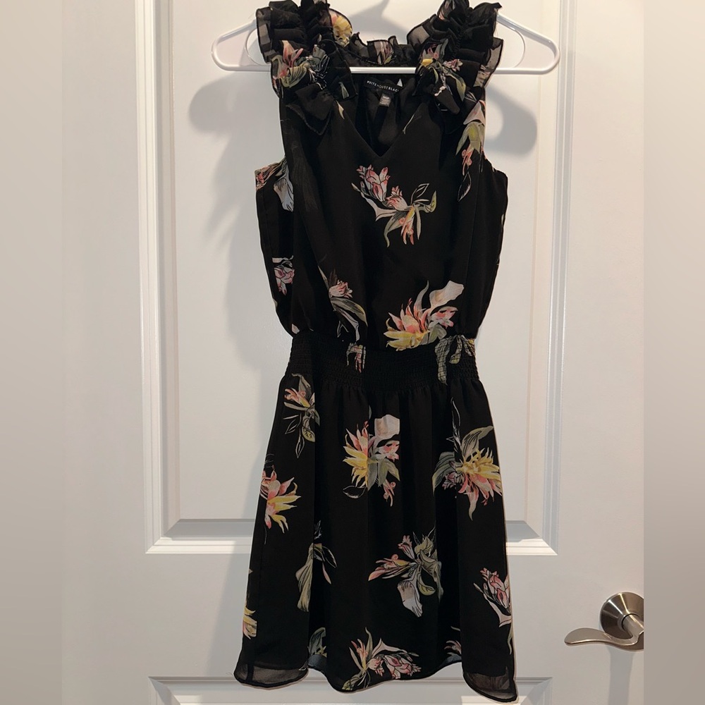 Black floral dress